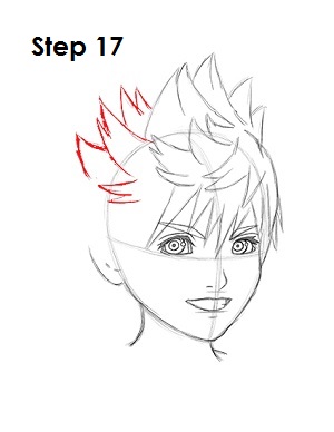 How to Draw Roxas 17 How to Draw Roxas Step 17