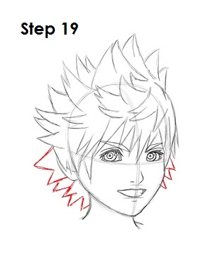 How to Draw Roxas 19 How to Draw Roxas Step 19