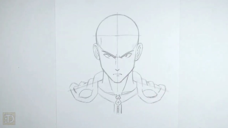 How to Draw Saitama Clothing Final