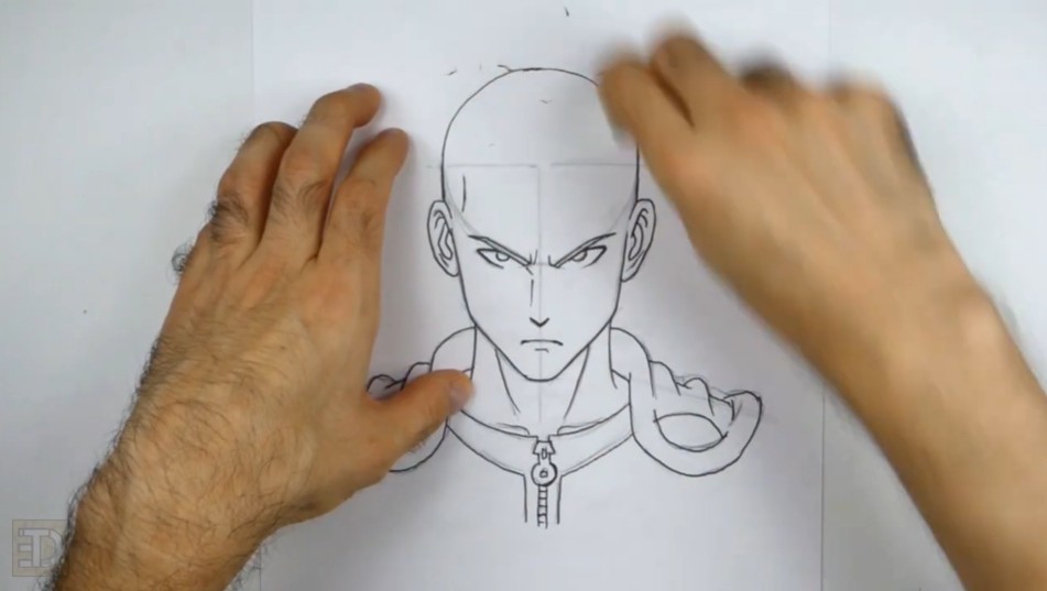 How to Draw Saitama Inked