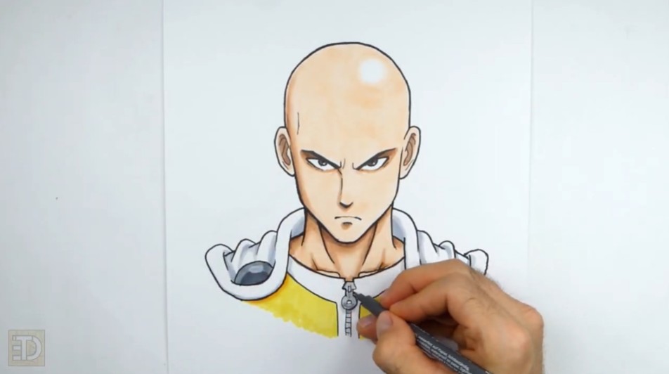 How to Draw Saitama Colored