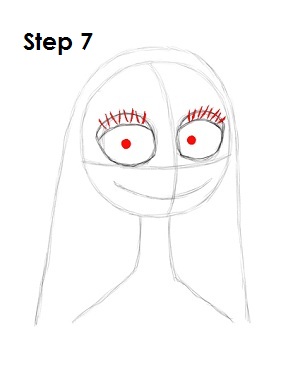 How to Draw Sally Step 7 How to Draw Sally Step 7