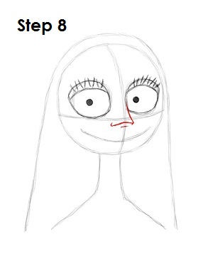 How to Draw Sally Step 8 How to Draw Sally Step 8