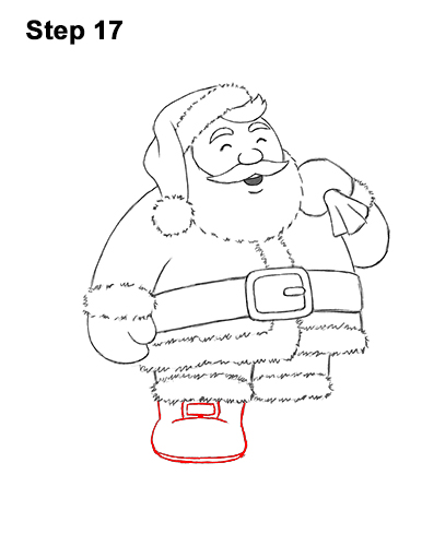 Draw Santa Claus 17 How to Draw Santa Claus Christmas Full Body 17