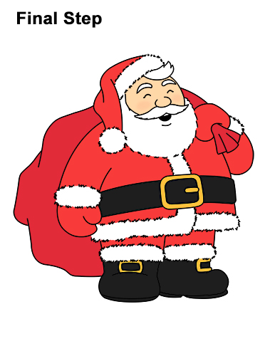 Draw Santa Claus How to Draw Santa Claus Christmas Full Body
