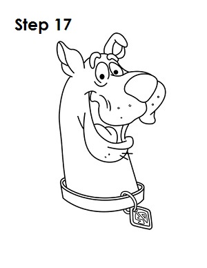 How to Draw Scooby-Doo Step 17