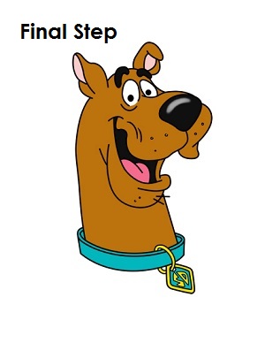 How to Draw Scooby-Doo Final Step