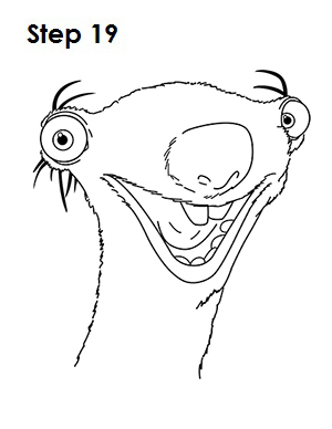 Sid the Sloth Drawing 19 Draw Sid Sloth 19