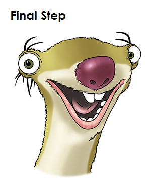 Sid the Sloth Drawing Draw Sid Sloth
