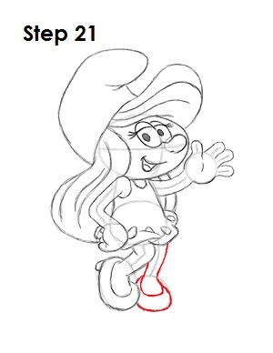 Smurfette 21 Draw Smurfette 21