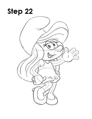 Smurfette 22 Draw Smurfette 22