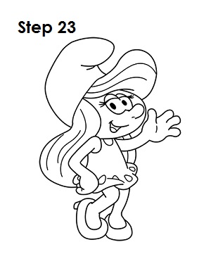 Smurfette 23 Draw Smurfette 23