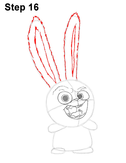 Snowball Secret Life Pets Drawing 16 Draw Snowball Secret Life of Pets 16