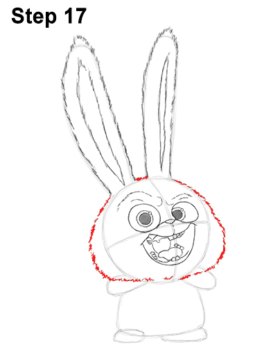 Snowball Secret Life Pets Drawing 17 Draw Snowball Secret Life of Pets 17