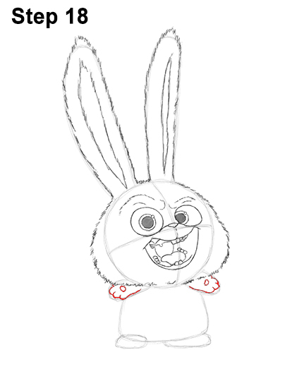 Snowball Secret Life Pets Drawing 18 Draw Snowball Secret Life of Pets 18