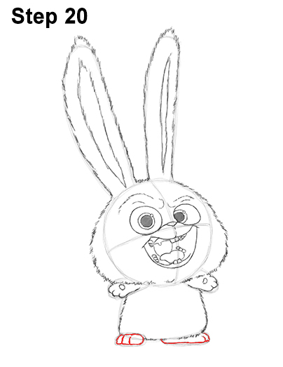 Snowball Secret Life Pets Drawing 20 Draw Snowball Secret Life of Pets 20