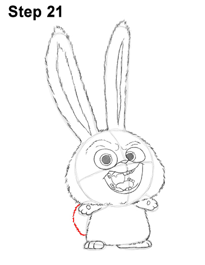 Snowball Secret Life Pets Drawing 21 Draw Snowball Secret Life of Pets 21
