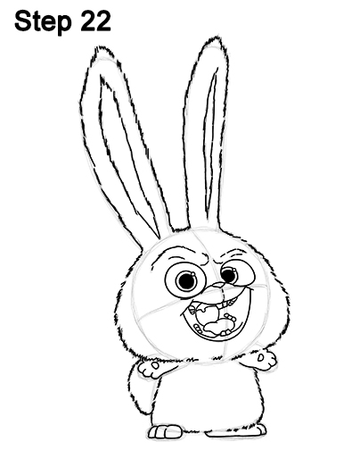 Snowball Secret Life Pets Drawing 22 Draw Snowball Secret Life of Pets 22