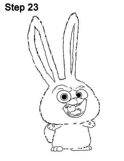 Snowball Secret Life Pets Drawing 23 Draw Snowball Secret Life of Pets 23