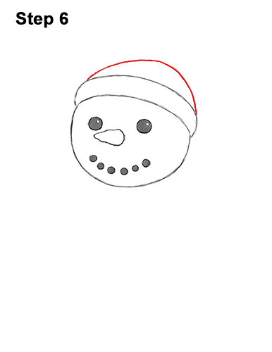Draw Cartoon Snowman 6 How to Draw Cute Cartoon Snowman Hat Scarf 6