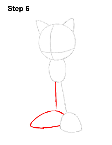 How to Draw Sonic the Hedgehog Full Body 6