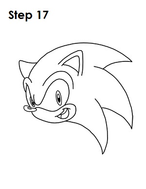 How to Draw Sonic X Step 17 How to Draw Sonic X Step 17