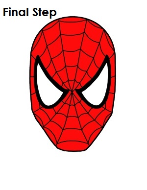 How to Draw Spider-Man Final Step