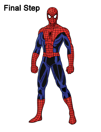 Draw Spider-Man Body