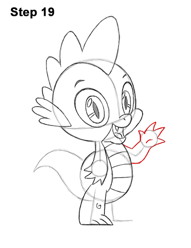 Draw Spike My Little Pony 19 How to Draw Spike Dragon My Little Pony 19