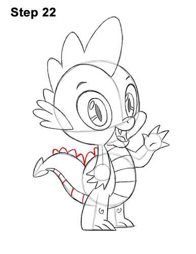 Draw Spike My Little Pony 22 How to Draw Spike Dragon My Little Pony 22