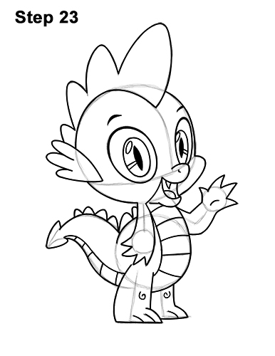 Draw Spike My Little Pony 23 How to Draw Spike Dragon My Little Pony 23