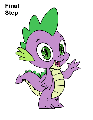Draw Spike My Little Pony How to Draw Spike Dragon My Little Pony