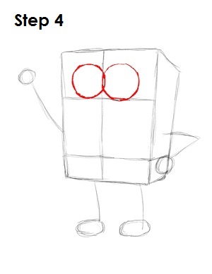 Draw SpongeBob SquarePants Step 4