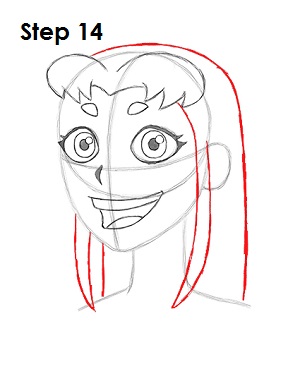 Starfire Teen Titans Drawing 14 Draw Starfire Teen Titans 14