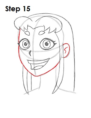 Starfire Teen Titans Drawing 15 Draw Starfire Teen Titans 15