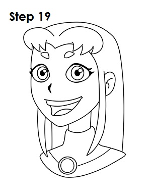 Starfire Teen Titans Drawing 19 Draw Starfire Teen Titans 19