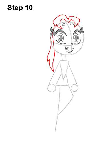 How to Draw Starfire Teen Titans Go Full Body 10