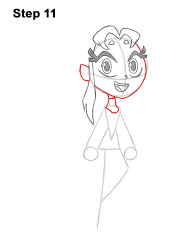 How to Draw Starfire Teen Titans Go Full Body 11