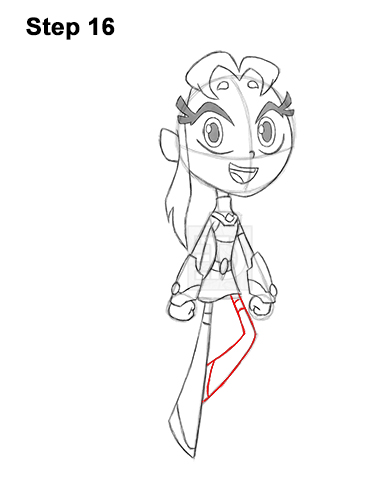How to Draw Starfire Teen Titans Go Full Body 16