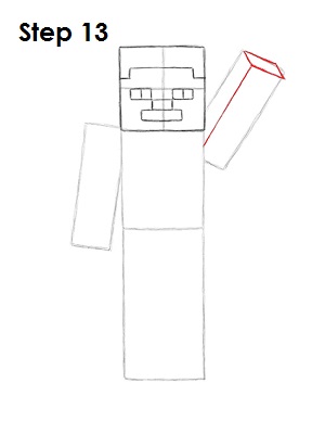 Draw Steve Minecraft 13