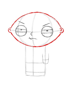 Draw Stewie Griffin Step 11