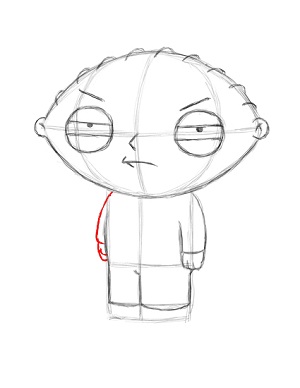 Draw Stewie Griffin Step 15