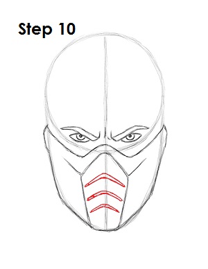 How to Draw Sub-Zero 10 How to Draw Sub-Zero Step 10
