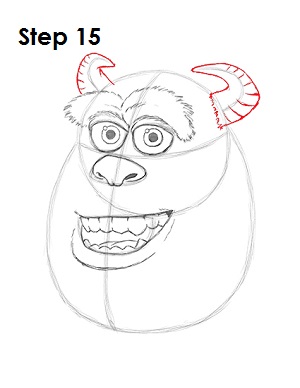 Draw Sulley Monster 15