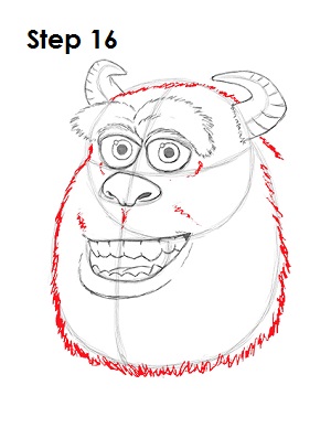 Draw Sulley Monster 16