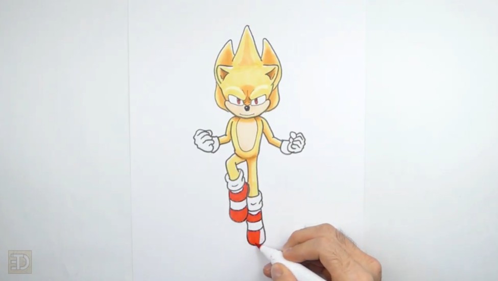 How to Color Super Sonic