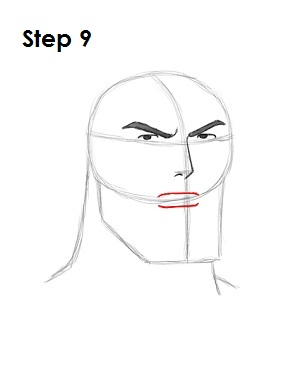 Draw Superman Step 9 Draw Superman Step 9