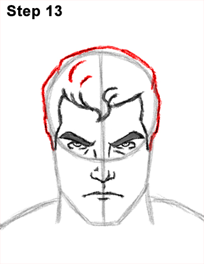 Superman Body Drawing 13 Draw Superman Full Body 13