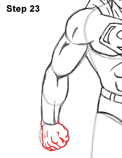 Draw Superman Full Body 23