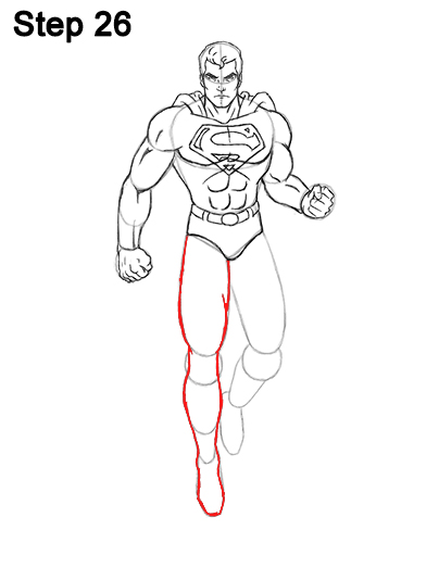 Superman Body Drawing 26 Draw Superman Full Body 26